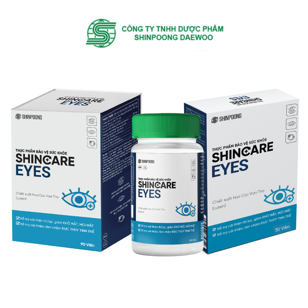 SHINCARE EYES - Hỗ trợ cải thiện thị lực, giảm triệu chứng khô mắt, mỏi mắt, nhìn mờ - SHINPOONG