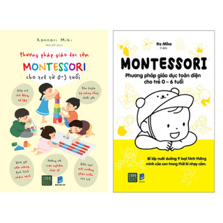 Sách - bộ 2q phương pháp giáo dục sớm montessori cho trẻ từ 0 - 3 tuổi +montessori - phương pháp giáo dục toàn diện cho
