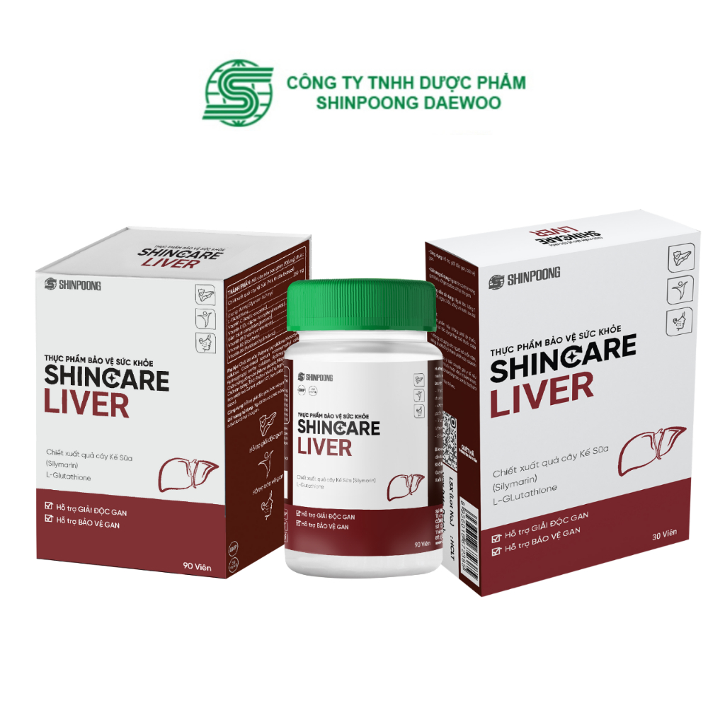 Viên uống SHINCARE LIVER (SHINPOONG) - Hỗ trợ giải độc gan, tăng cường chức năng gan - Hộp 30 viên