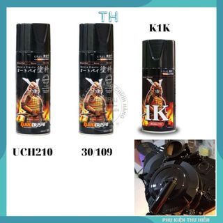 Combo 3 Chai Sơn Samurai Màu Đen Bóng Gồm: UCH210 - 30/109 - K1K