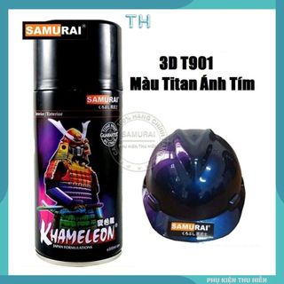 Sơn Samurai  3D T901 Màu Titan Ánh Tím Đổi Màu Theo Ánh Nhìn