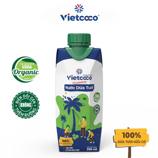 Nước dừa tươi Organic UHT Vietcoco 330ml