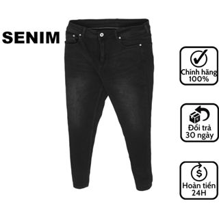  Quần jean nam SENIM Quần bò vải Denim co giãn form slimfit quần rin màu đen xám Se708 