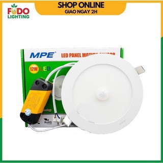 Đèn led mpe âm trần siêu mỏng cảm ứng chuyển động 12w, 18w ánh sáng trắng