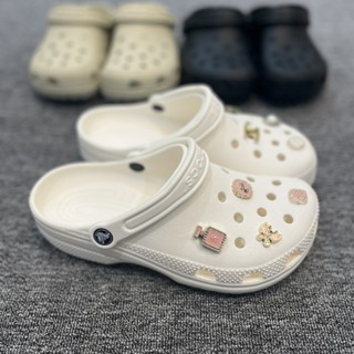 [HÀNG XỊN] Dép CROCS CLASSIC CLOG Nam Nữ màu Trắng, Siêu Mềm Nhẹ và Êm Ái, chống trơn trượt, đi mưa - Vua Cá Sấu