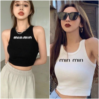 Áo ba lỗ min min min min siêu xinh dáng croptop