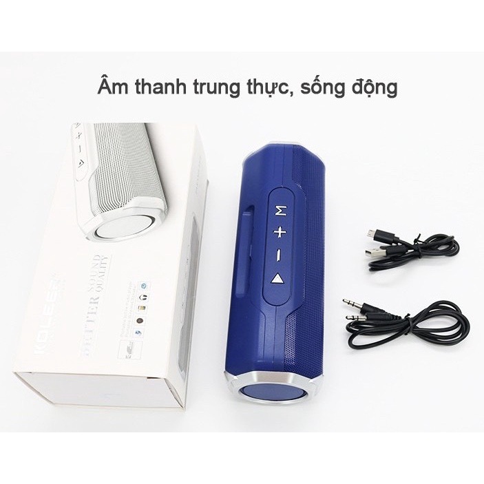 Loa bluetooth koleer S218  nhỏ gọn bas sâu