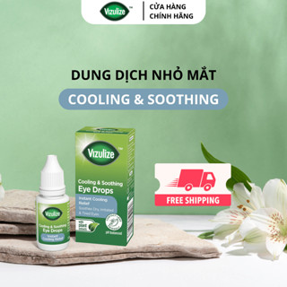 [MUA 2 GIẢM 5%] Dung dịch nhỏ mắt Vizulize Eye Drops Cooling & Soothing 10ml làm mát và dịu mắt, giảm khô mắt VI0005