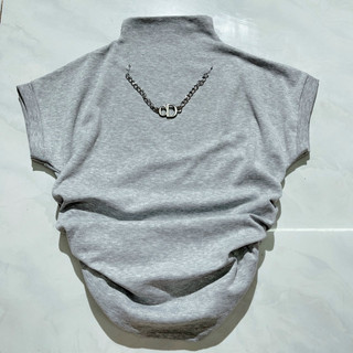 Áo cổ lọ tay hến phối dây chuyền 💖💖💖 Áo cổ lọ tay hến fashion cực đẹp