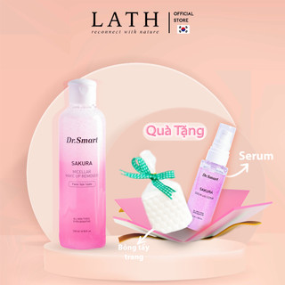 Nước tẩy trang Lath Beauty dầu tẩy trang không cồn DrSmart Sakura chiết xuất hoa anh đào tự nhiên hợp mọi loại da 200ml