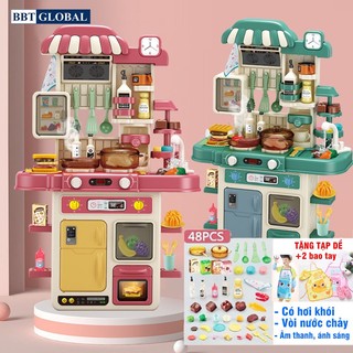 (Tặng bộ tạp dề hình thú) Đồ chơi nấu ăn nhà bếp cho bé BBT Global nhiều chức năng ,đa dạng kích thước mẫu mới 2024