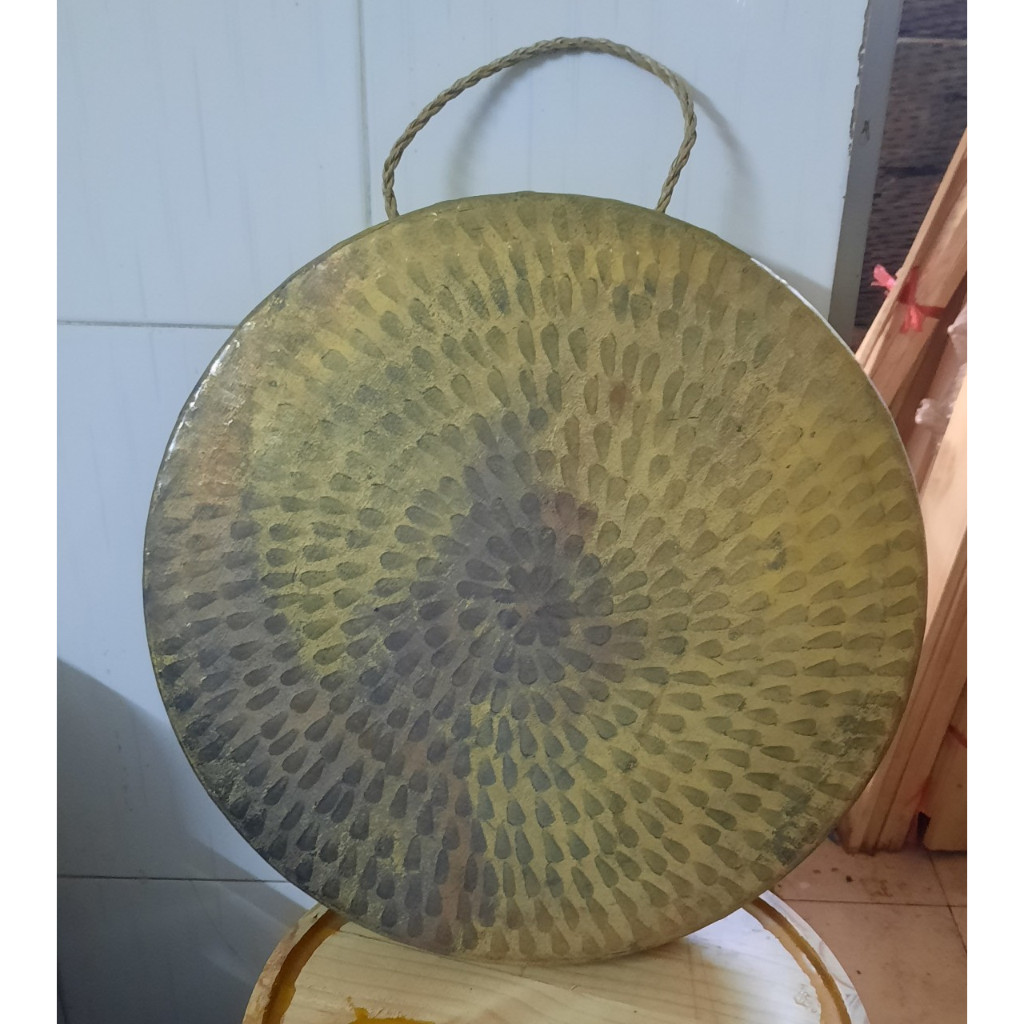 Thanh la đồng tặng kèm dùi gõ(30,35,40cm Nâu )