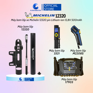 [HỎA TỐC] Máy bơm lốp xe máy/ô tô khẩn cấp dùng Pin Lithium-ion Michelin 12320/3321/M2208S/17903 - Chính Hãng