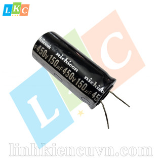 Tụ 150uf 450v 18x40mm chân mềm tháo máy