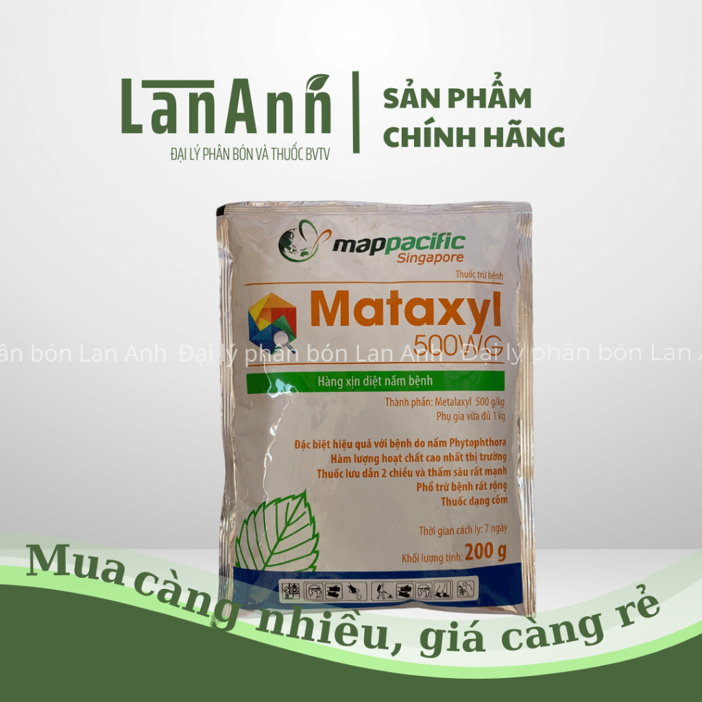 Thuốc trừ bệnh Mataxyl 500WG 200g