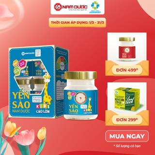 Set yến sào Nam Dược kids cao lớn, tăng sức đề kháng cho bé