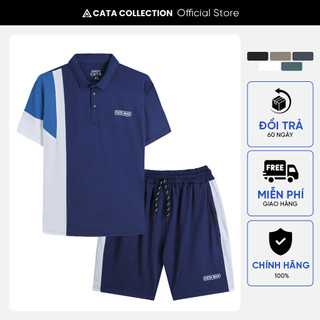 Bộ đồ nam CATA COLLECTION mùa hè chất liệu cotton CVC 4 chiều thoáng khí vận động thoải mái CT16