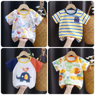 TH86 Áo thun bé trai, áo thun bé gái hình in đáng yêu, vải cotton hãng Link card