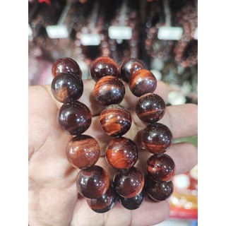 Vòng tay đá mắt hổ nâu đỏ