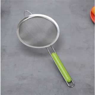 Rây lọc cháo, rây lọc sữa hạt, bột chất liệu inox cán xanh