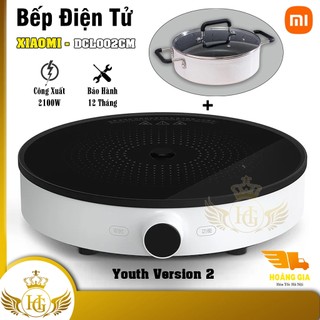 Bếp điện từ xiaomi mijia - combo bếp từ xiaomi + nồi lẩu đi kèm công suất 2100w