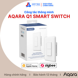 Aqara q1 - công tắc thông minh zigbee, âm tường, đế chữ nhật, tương thích applehomekit - ws-usc01/02