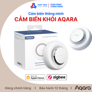 Cảm biến khói Aqara, kết nối Zigbee, báo về điện thoại, tích hợp chuông báo 85dB, sử dụng độc lập hoặc bộ trung tâm