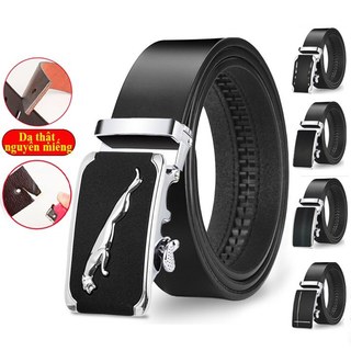 Thắt lưng nam da PVC cao cấp, dây lưng nam mặt khóa tự động nịt da họa tiết báo TL02