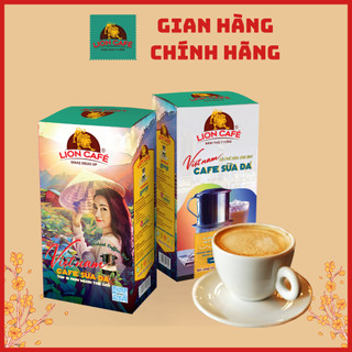 Cà Phê Gu Sữa Đá Hòa Tan 3in1 - LION Cafe 180gr (Hộp 10 gói x 18g)