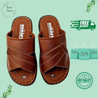 Dép da nam BBX01, dép quai ngang nam, dép nam đế khâu, dép da nam lịch lãm, dép nam cực bền, bao đi mưa giá sỉ cực rẻ