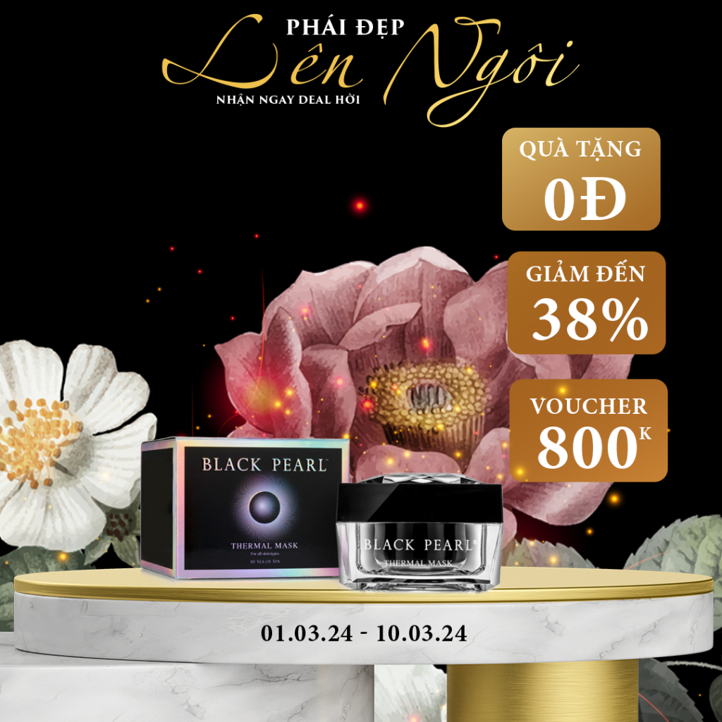 Mặt Nạ Nhiệt Nâng Cơ Mặt - Black Pearl Thermal Mask