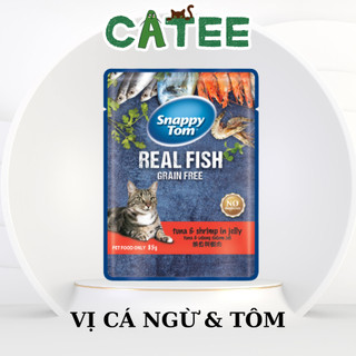 Pate Snappy Tom Real Meat Cho Mèo Mọi Lứa Tuổi 85g