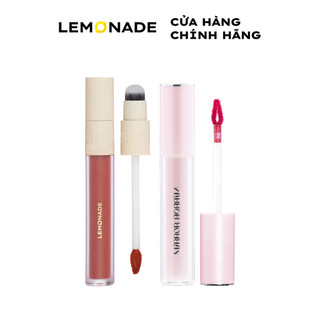 Combo Lemonade 01 Son Bóng Mirror Mirror Water Tint 4g & 01 Son Kem Mịn Lì Thuần Chay Perfect Couple 5 Years 3.5g