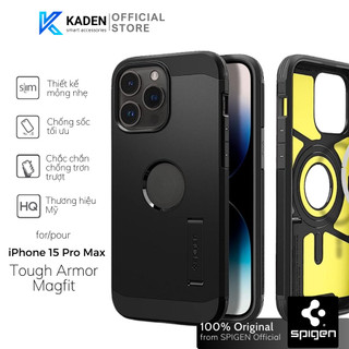 Ốp lưng spigen iphone 15 pro max tough armor magfit – acs06594 - hàng chính hãng