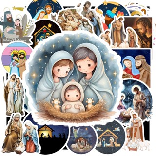  Set 50 Sticker Hình MỪNG CHÚA GIÁNG SINH | Decal Phản Quang 7 Màu Halogram | Chống Nước | MS: 000212 