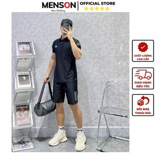 Đồ thể thao nam Adidas cao cấp thun lạnh chuẩn phom xịn đẹp Menson MH4-0152 Đồ bộ nam thể thao hàng hiệu mùa hè 2024