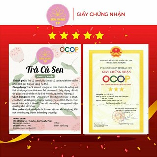 Trà củ sen (500gr)-HTX Sen Vàng TP