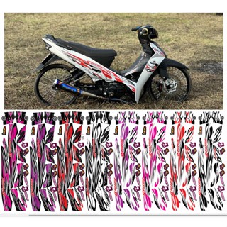 Tem rời sirius mẫu lửa v2 - chất liệu decal 3 lớp