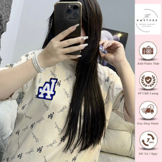 Áo Thun L.A  Vải Cotton Khô, Áo Phông Unisex Nam Nữ-Aó Phông LA In Tràn 2 Mặt Form Rộng Dấu Quần Phong Cách Boy Phố