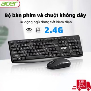 Bàn Phím không dây và chuột  acer 2.4G hoạt động yên tĩnh nhạy Cho Mọi Thiết Bị Máy Tính, Laptop