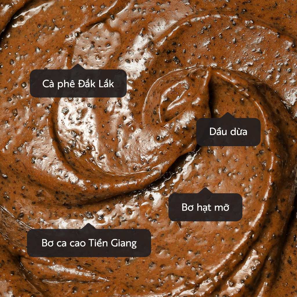 Túi Refill - Cà phê Đắk Lắk làm sạch da chết cơ thể Cocoon 600ml