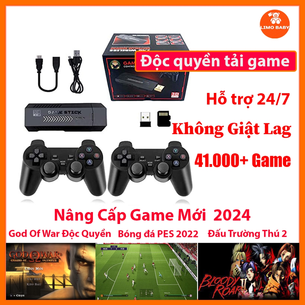 Máy Chơi  Game Stick RED 128GB X2Plus Chip S905 HDMI  41000 psp,ps1,4 nút,game thùng,Kết Nối Tivi stick đỏ 2  Hạnh limo