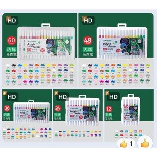  Bút màu Acrylic Marker mã 9102A Cao cấp có12 24 36 48 60 72 80 96 màu bút sơn Acrylic chống nước vẽ trên mọi chất liệu 