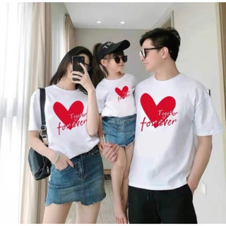 Đồng Phục Áo Thun Gia Đình FOREVER vải Cotton Mềm Mịn Thoáng Mát