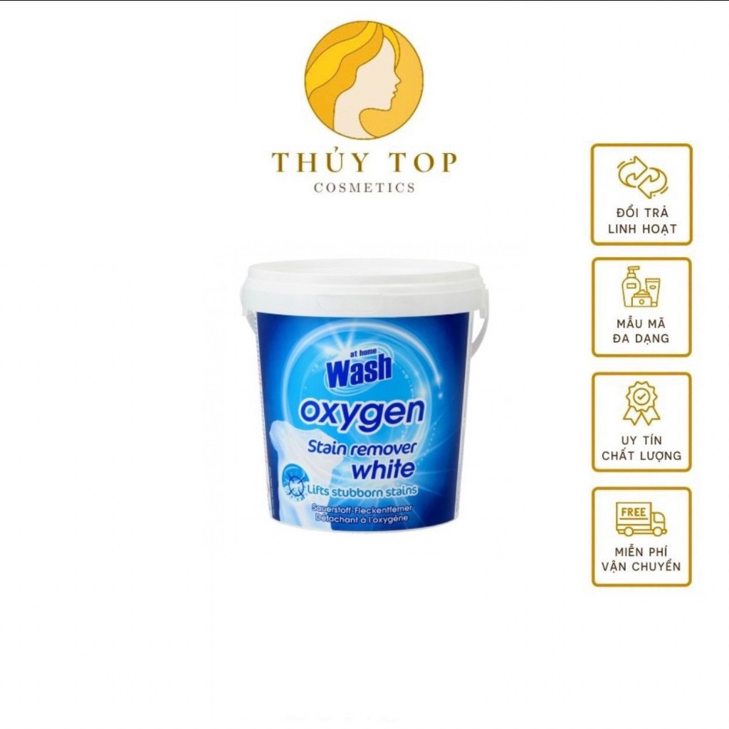 Bột Tẩy Quần Áo Trắng Đức Wash OxyGen 1Kg-Tẩy Sạch Các Vết Bẩn Cứng Đầu