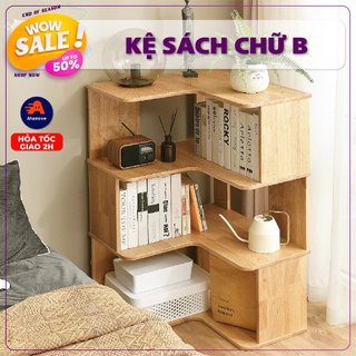 Kệ để đồ đa năng chư B kệ tủ đựng đồ bằng gỗ chắc chắn 3 tầng 4 tầng chắn chắn