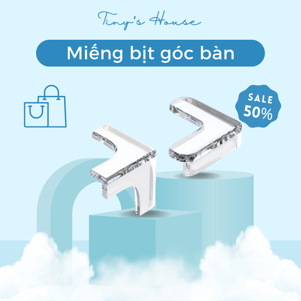 Miếng Bịt Góc Bàn, Bọc Cạnh Bàn Silicon Cao Cấp Tránh Va Đập