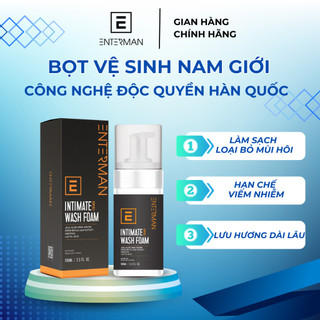 Dung Dịch Vệ Sinh Nam ENTERMAN Làm Sạch, Khử Mùi, Ngăn Nấm Ngứa, Tạo Bọt 100ml [Công Nghệ Hàn Quốc]