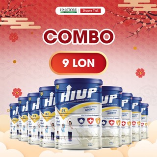 COMBO 9 lon sữa bột HIUP tăng chiều cao, tăng cân cho trẻ từ 2 đến 15 tuổi với công nghệ Hoa Kỳ