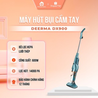 Máy Hút Bụi Cầm Tay Màng Lọc Inox Deerma DX900 - Lực Hút 14.000Pa - Công Suất 600W, Công Nghệ Lốc Xoáy Cyclone